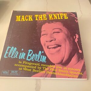 Ella in Berlin. Mack the Knife. Live Concert  33 1/3 RPM Album